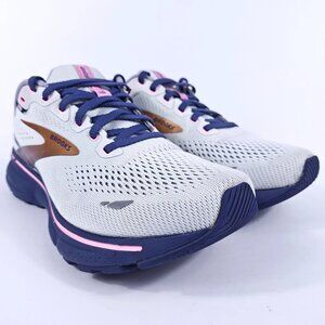Brooks Ghost 15 Womens 8 Neutral Cushion Road Running Shoes Gray Blue